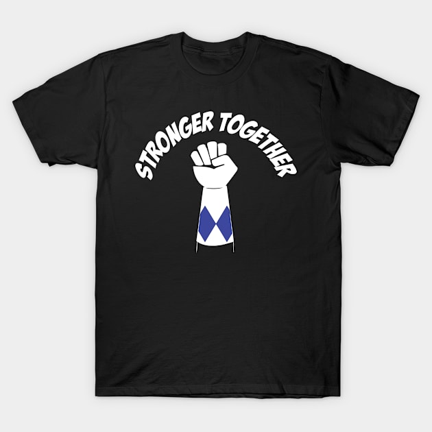 Blue Power Stronger Together T-Shirt by gimmiethat